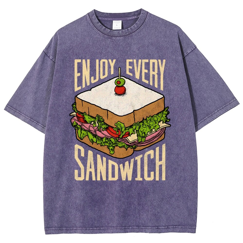Enjoy Every Sandwich Vintage Distressed T-shirt