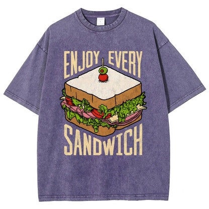 Enjoy Every Sandwich Vintage Distressed T-shirt