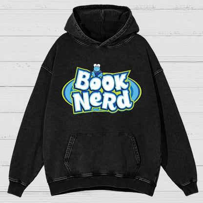 Book Nerd Vintage Distressed Hoodie