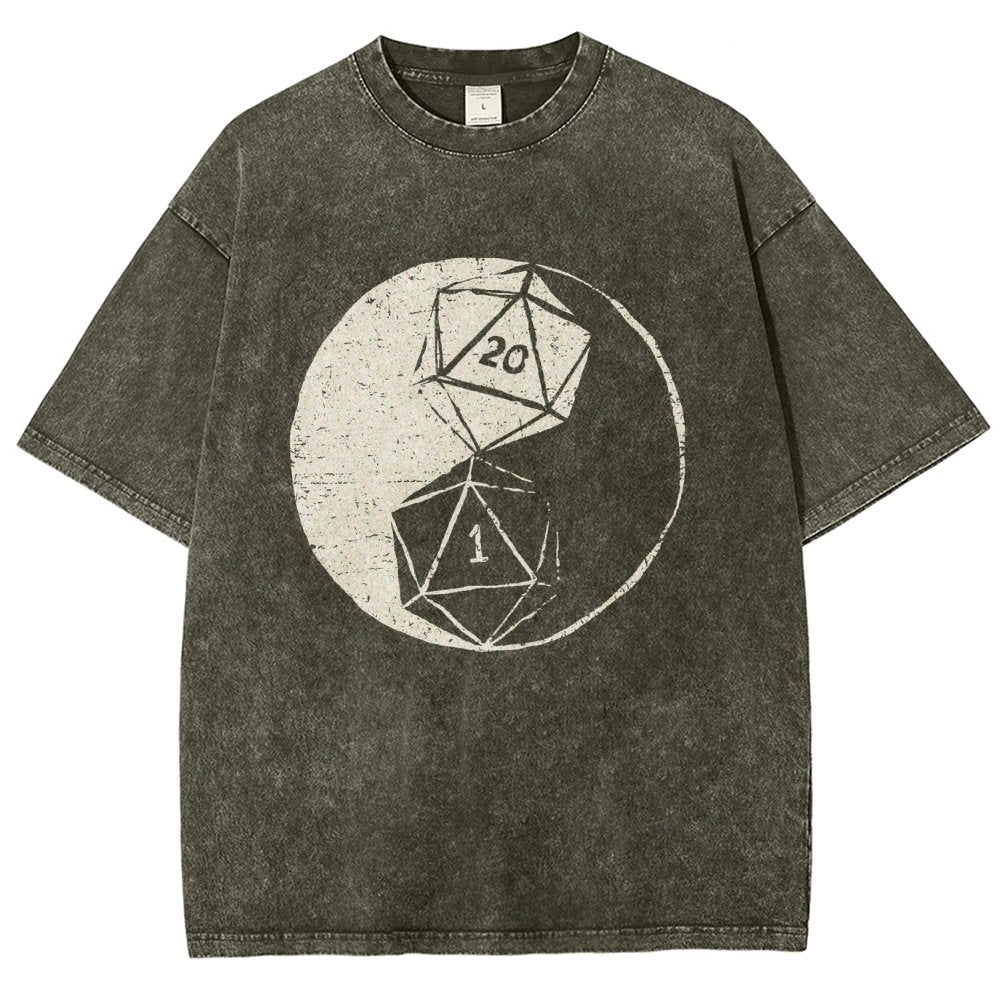 RPG Duality Balancing Vintage Distressed T-shirt