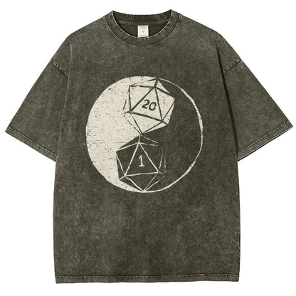 RPG Duality Balancing Vintage Distressed T-shirt