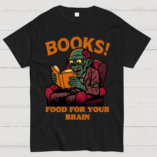 Books! Food For Your Brain Geek T-Shirt