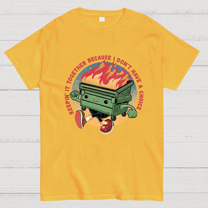 Flaming Dumpster Nerdy T-Shirt