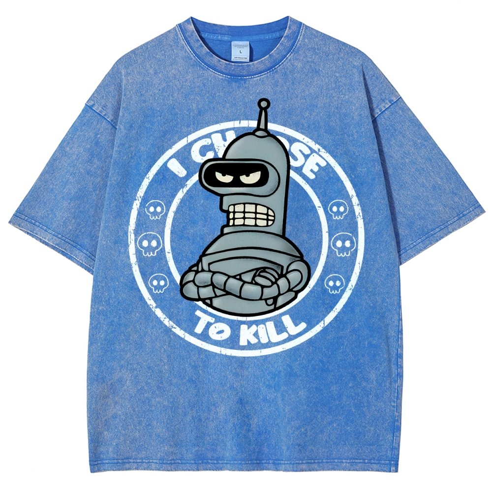 I Choose To Kill Vintage Distressed T-shirt