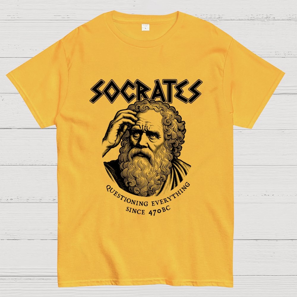 Socrates Questioning Everything Geek T-Shirt