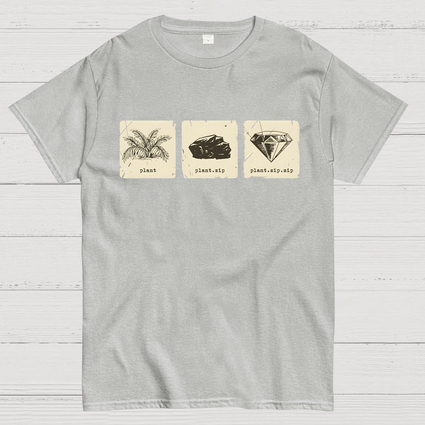 Internet Funny Plant.zip.zip Geek T-Shirt