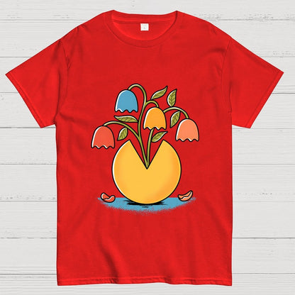 Retro Arcade Flowers Geek T-Shirt
