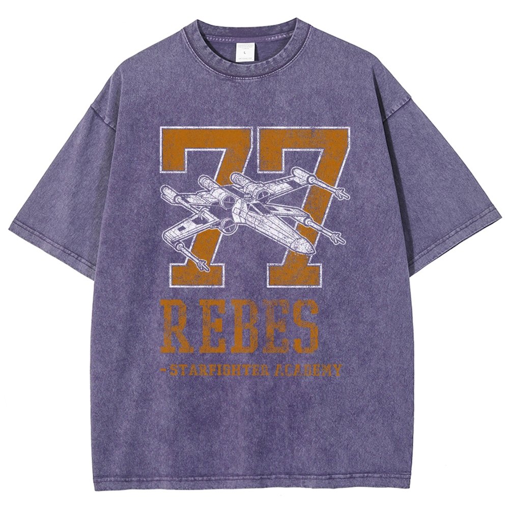 Galactic Fighter Academy Vintage Distressed T-shirt