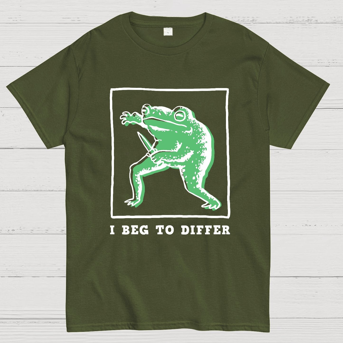 I Beg To Differ Frog Geek T-Shirt
