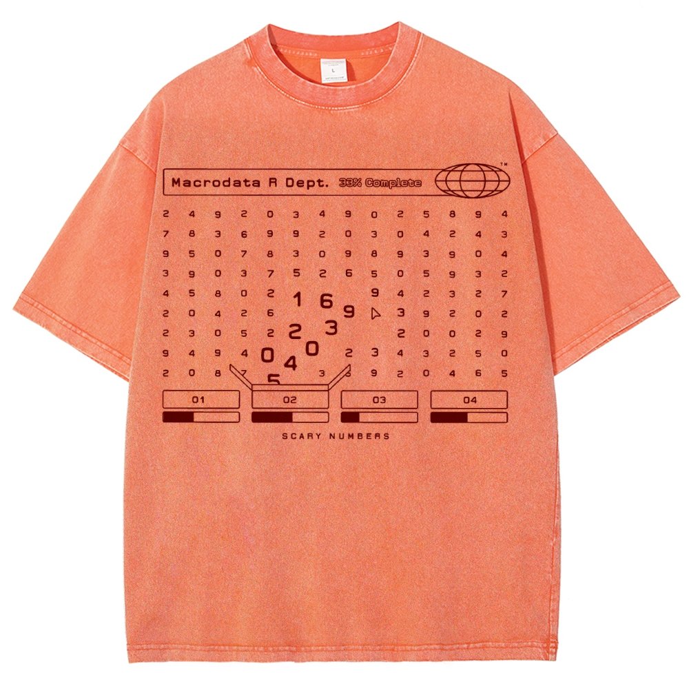 Scary Numbers Vintage Distressed T-shirt