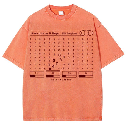 Scary Numbers Vintage Distressed T-shirt