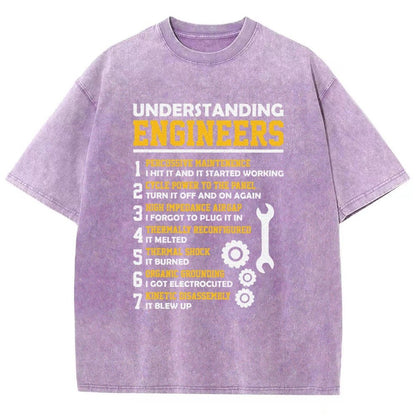 Understanding Engineers Sarcastic Vintage Distressed T-shirt