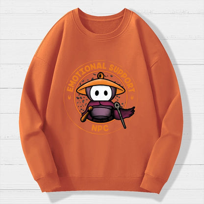 Emotional Support NPC Geek Cotton Sweatshirt