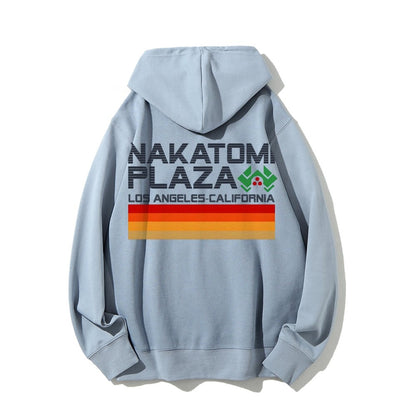 Retro Plaza Printed Back Unisex Cotton Hoodie