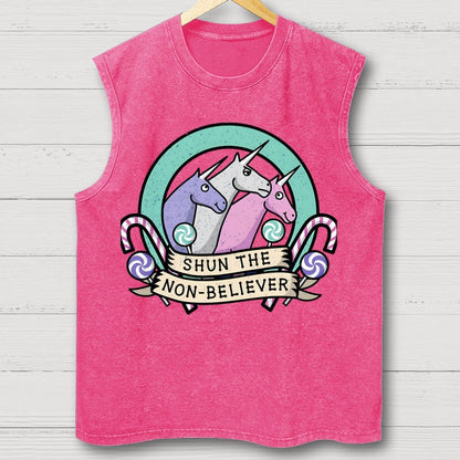 Shun the Non-Believer Vintage Distressed Washed Tank