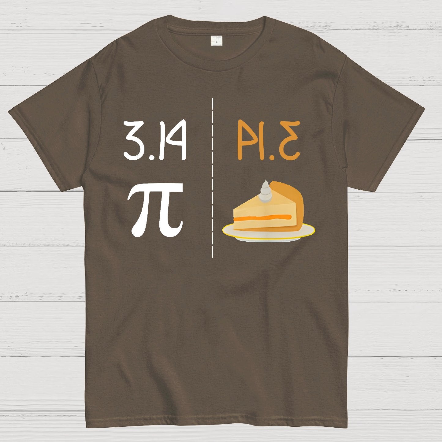 Funny PI Mirror Image Of 3.14 Is PIE Geek T-Shirt