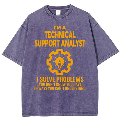 Technical Support Analyst Vintage Distressed T-shirt