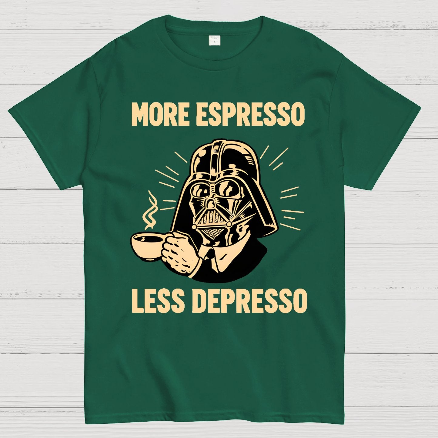 More Espresso Less Depresso Geek T-Shirt
