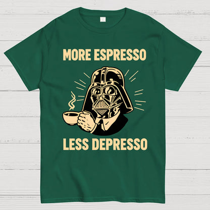 More Espresso Less Depresso Geek T-Shirt