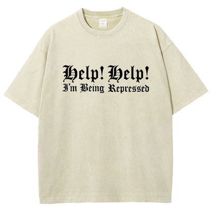 Help! Help! I'm being repressed Vintage Distressed T-shirt