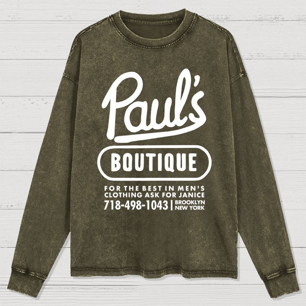 Paul's Boutique Washed Long Sleeve Tee