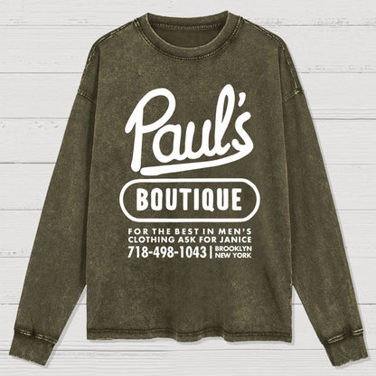 Paul's Boutique Washed Long Sleeve Tee