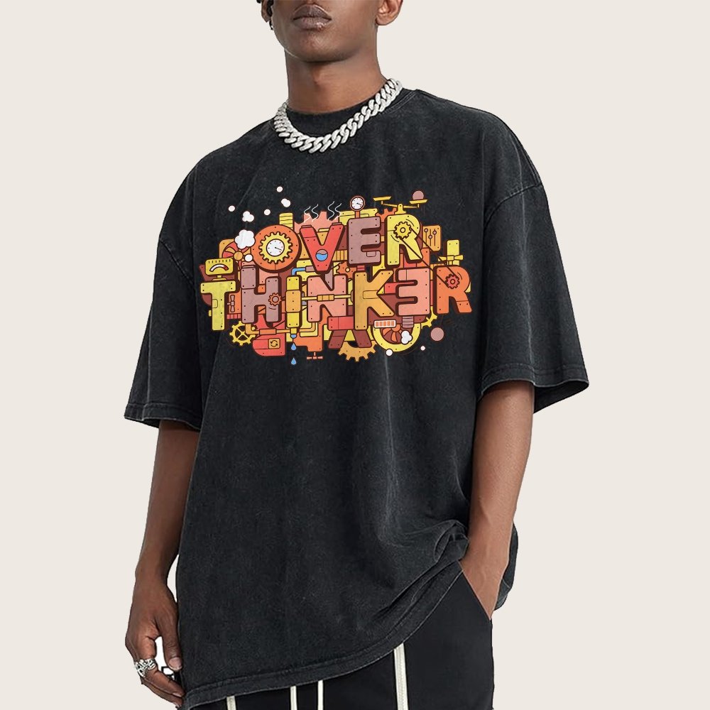 The Overthinker! Vintage Distressed T-shirt
