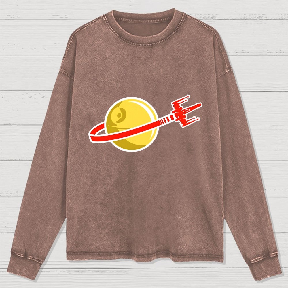 That's No Space Logo! Washed Long Sleeve Tee
