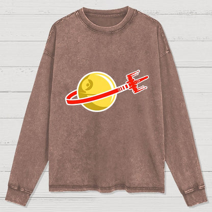 That's No Space Logo! Washed Long Sleeve Tee