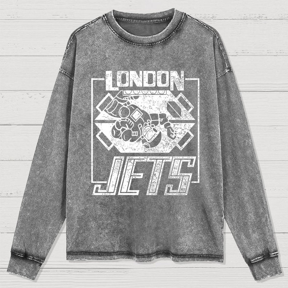 London Jets Washed Long Sleeve Tee