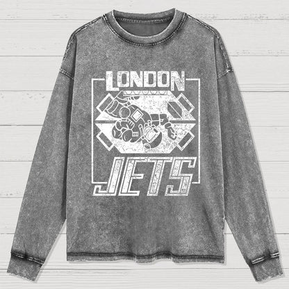 London Jets Washed Long Sleeve Tee
