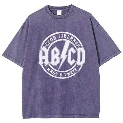Hard Rock Alphabet Vintage Distressed T-shirt