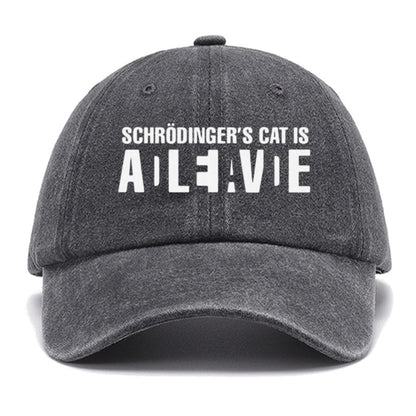 Schrödinger's Cat Adleiavde Geek Science Cotton Hat