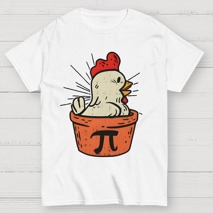 Funny Chicken Pot Pi Geek T-Shirt