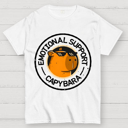 Emotional Support Capybara Geek T-Shirt
