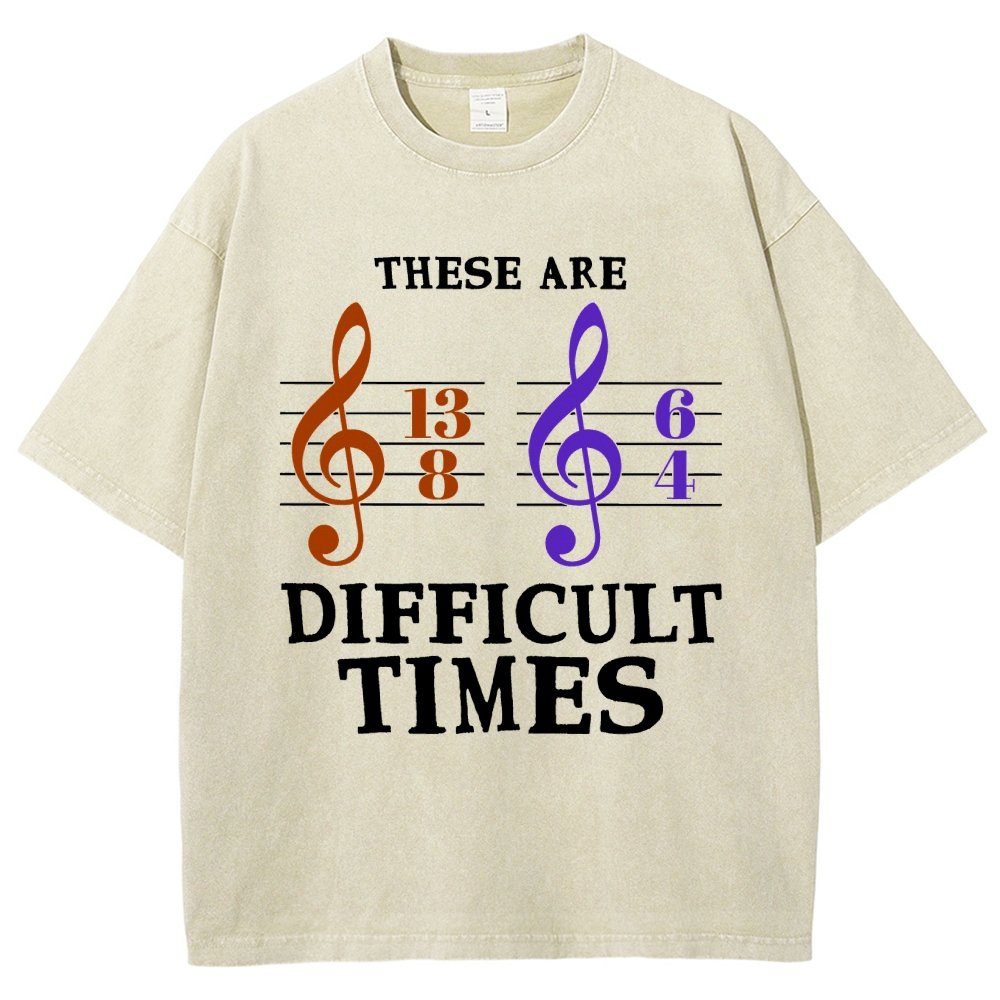These Are Difficult Times Vintage Distressed T-shirt