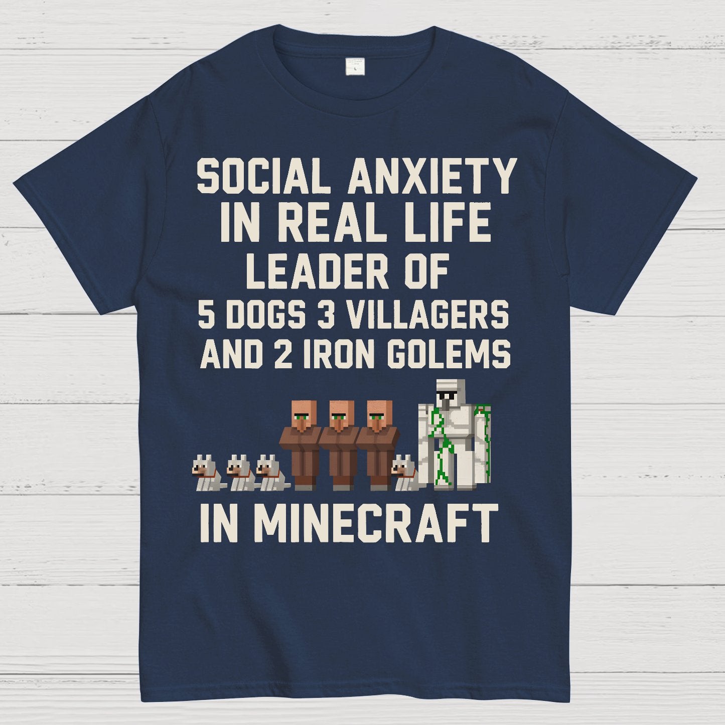 Social Fear In Reality, leader In Game Geek T-Shirt