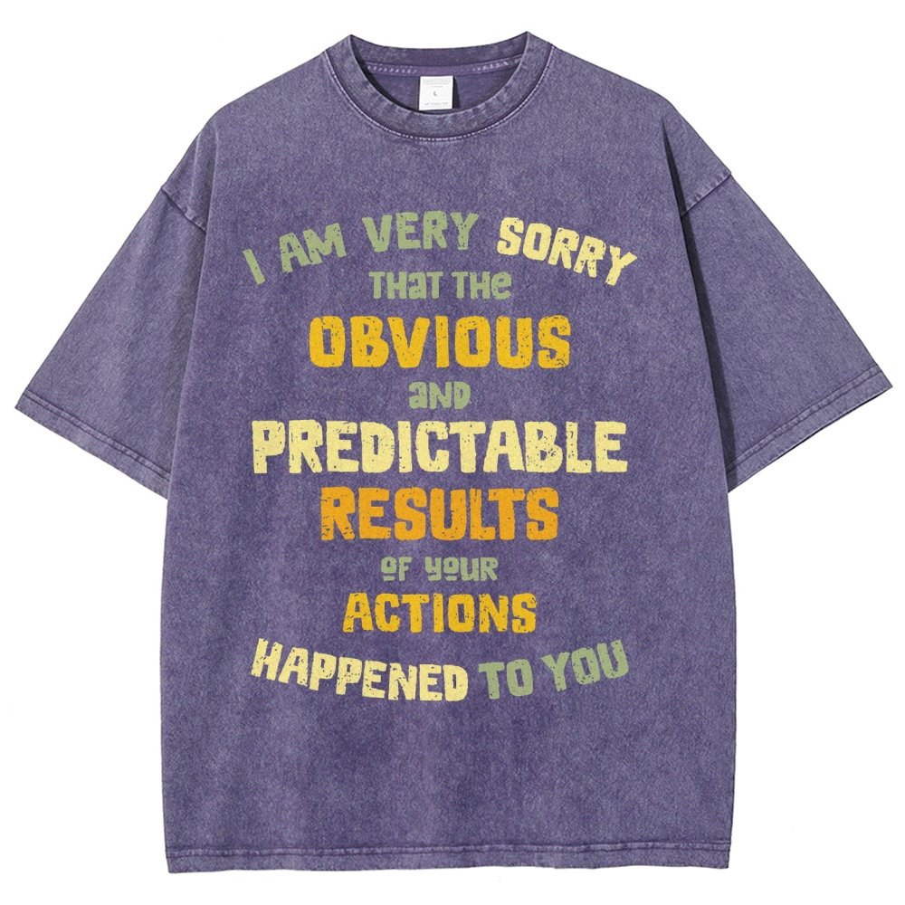 Predictable Consequences Vintage Distressed T-shirt