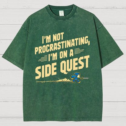 I'm Not Procrastinating, I'm on a Side Quest Vintage Distressed T-shirt