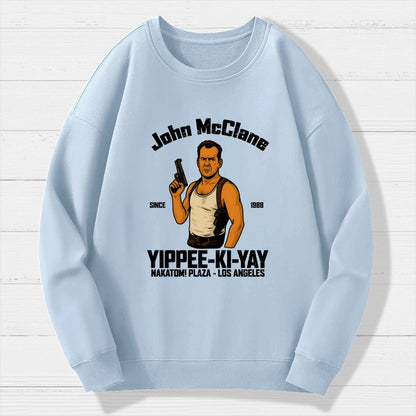 Yippee Ki Yay Geek Cotton Sweatshirt