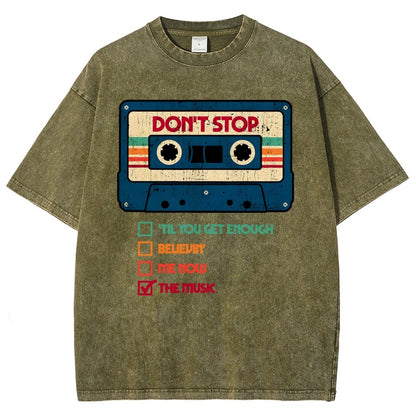 Dont Stop The Music Vintage Distressed T-shirt