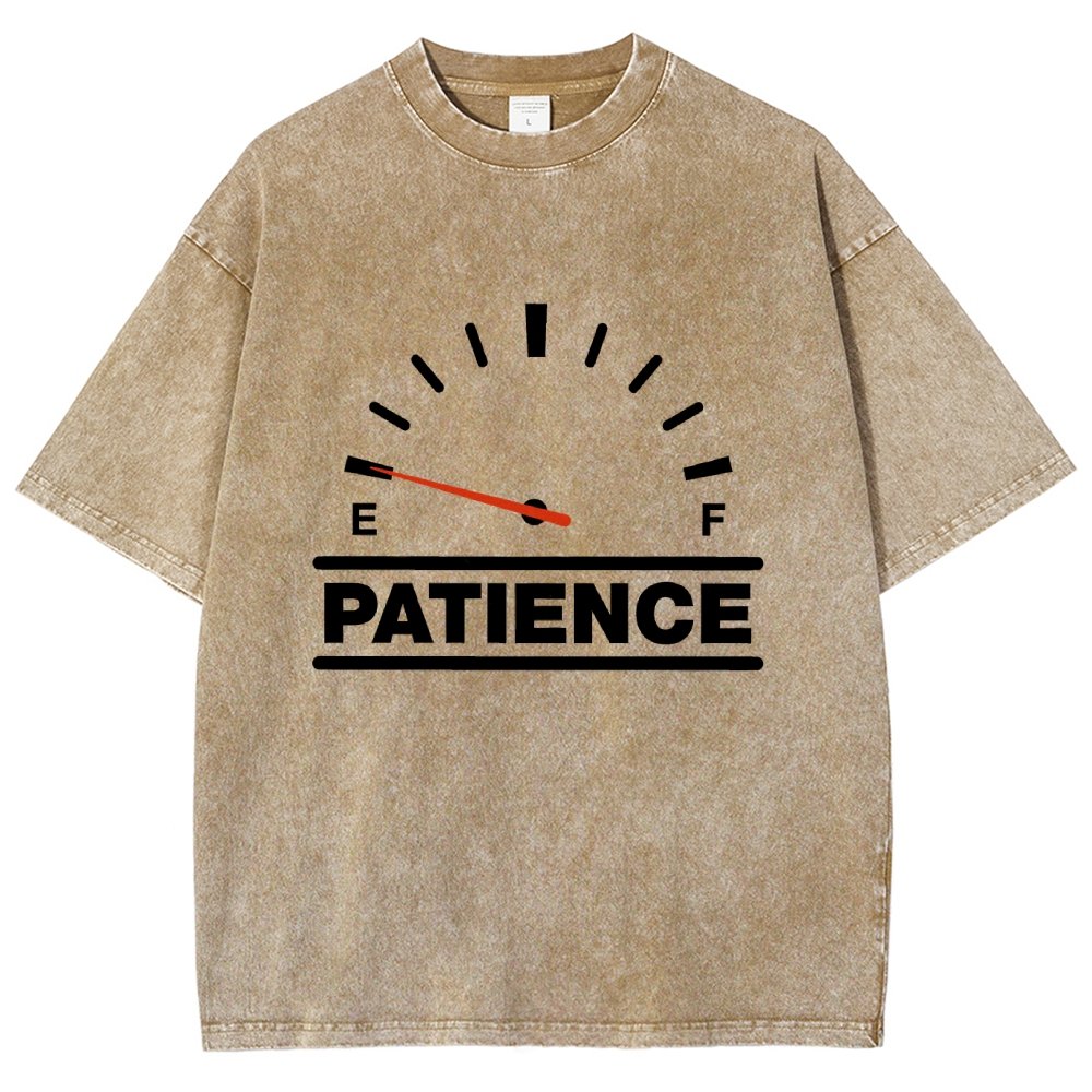 Funny Patience Vintage Distressed T-shirt