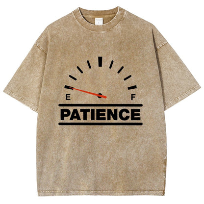 Funny Patience Vintage Distressed T-shirt