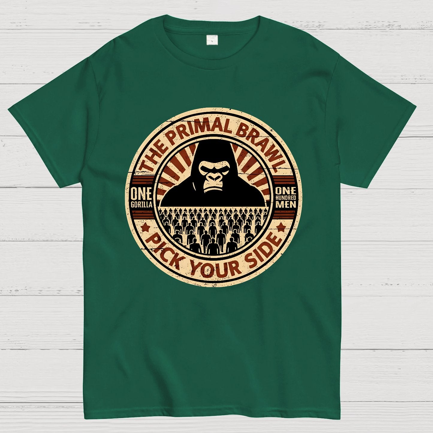 100 Men vs 1 Gorilla Geek T-Shirt