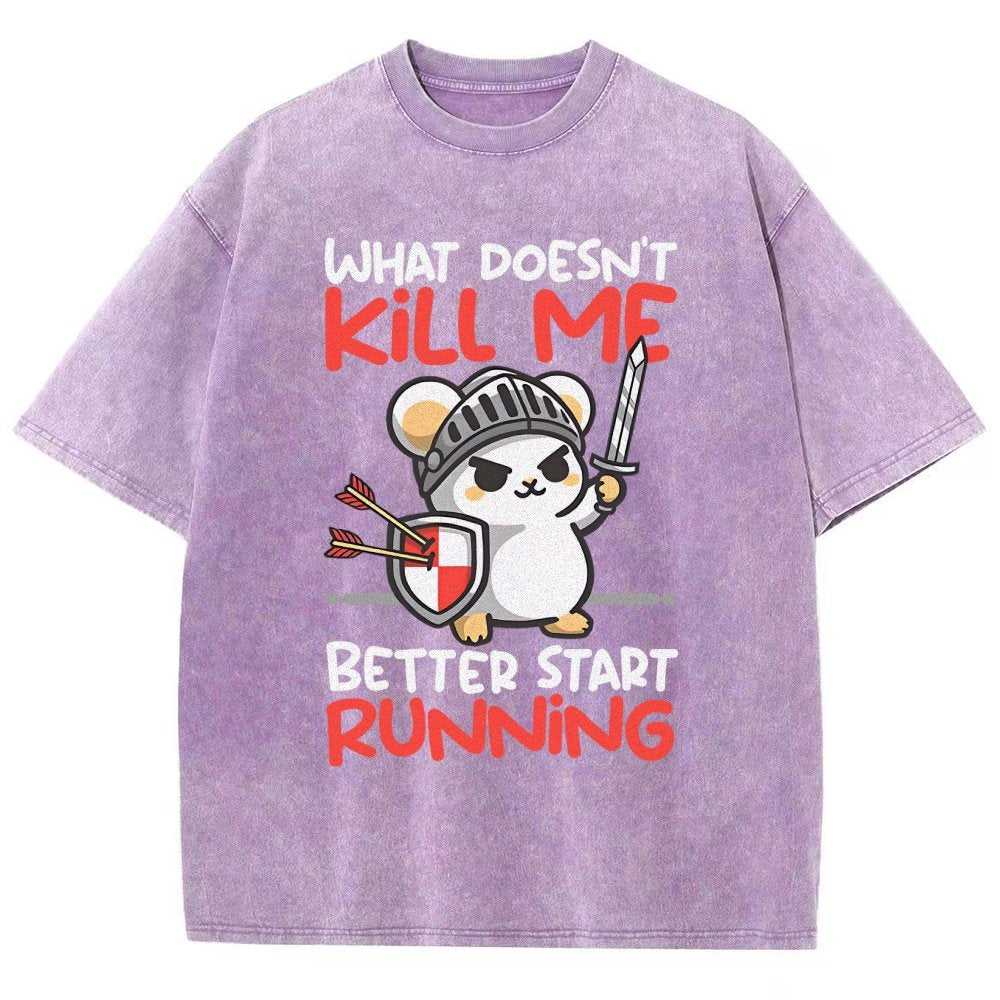 Knight mouse Vintage Distressed T-shirt