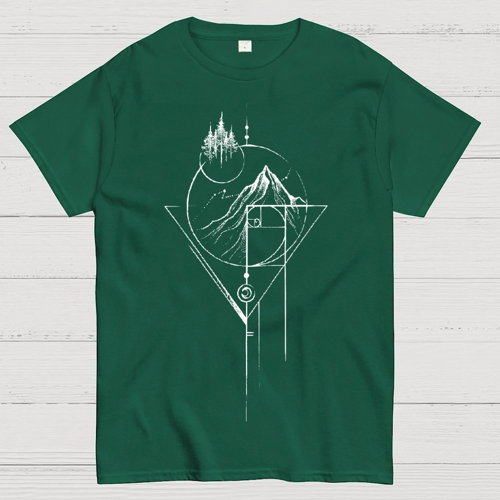 White Fibonacci Unisex Geek T-Shirt