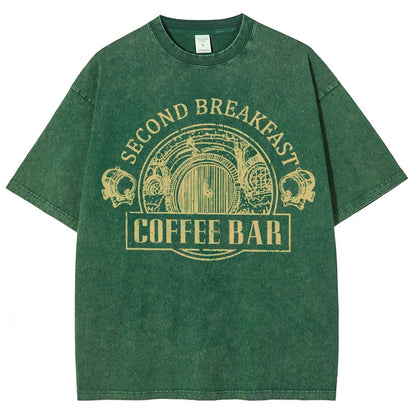 Extra Breakfast Coffee Vintage Distressed T-shirt