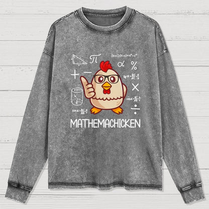 Math Pun Washed Long Sleeve Tee