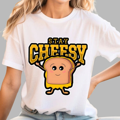 Sandwich STAY CHEESY Geek T-Shirt