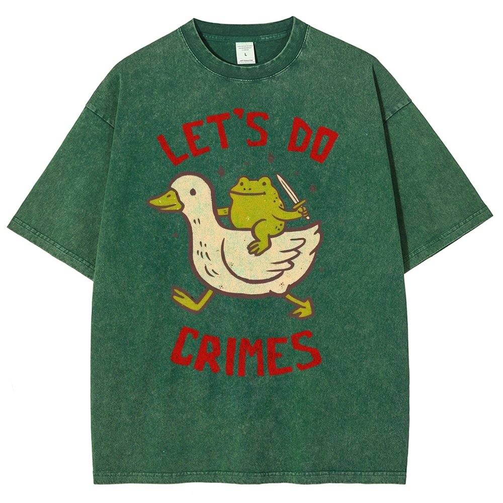 Let's do Crimes Vintage Distressed T-shirt